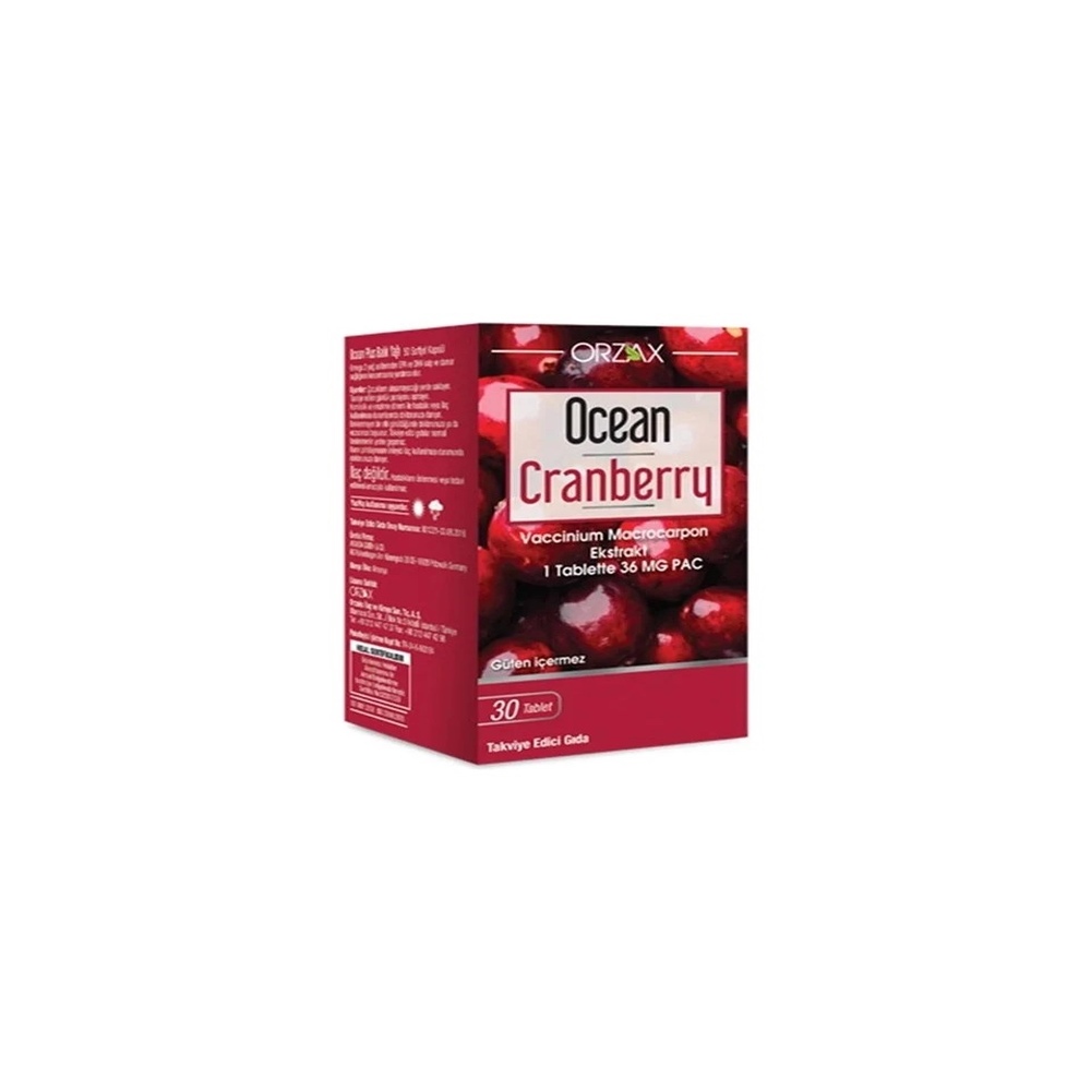 Ocean Cranberry Turna Yemişi Ekstresi 36 mg Pac 30 Kapsül